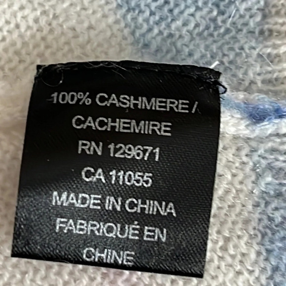 360 Cashmere Mara Tiger Stripe Skull Cashmere Sweater - Size Medium - Picture 9 of 10